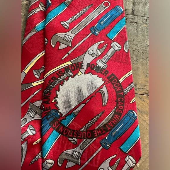 Home Improvement More Power Tools Novelty Tie - Picture 2 of 6